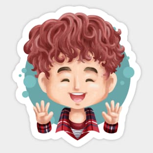 Jhope Retro Look RUN episode 30 Sticker